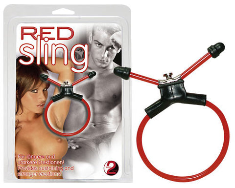 "Red Sling" Cock Ring