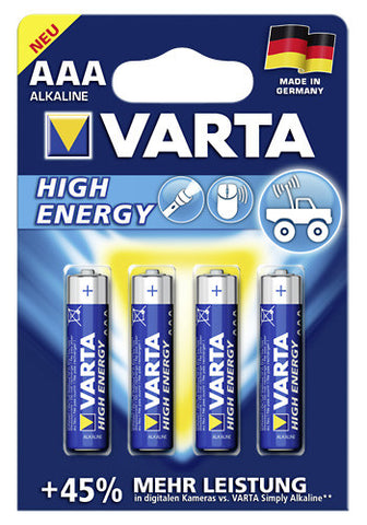 4 Varta AAA Batteries