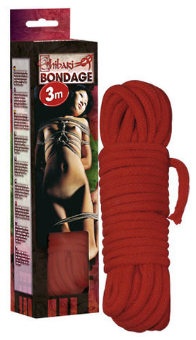 Bondage rope 3m red