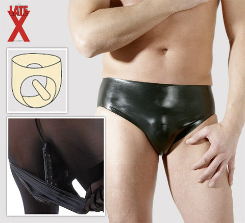 Latex Briefs with Anal Plug