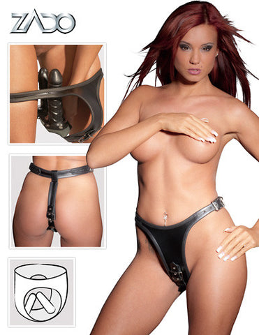 Leather Dildo G-string